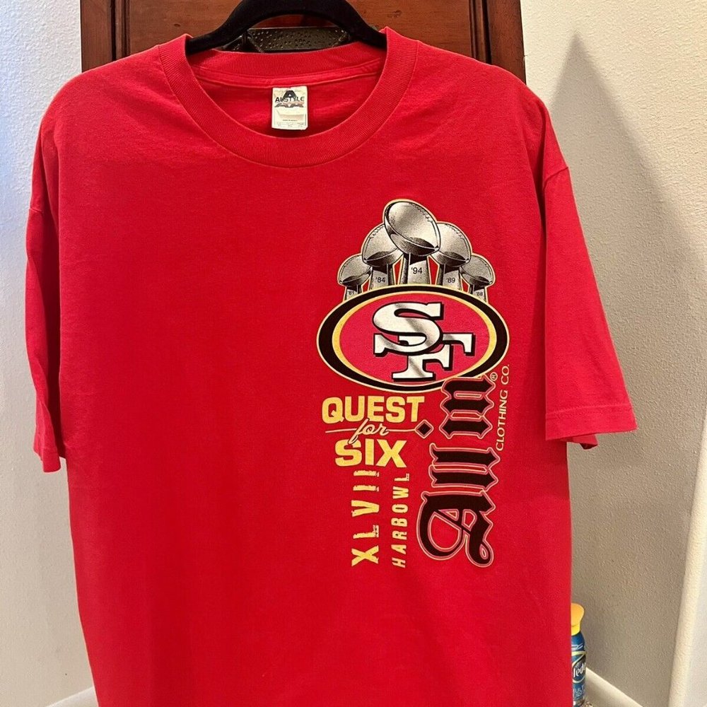 COPY - Alstyle San Francisco 49rs Red T-shirt Men's XL Football ALL IN